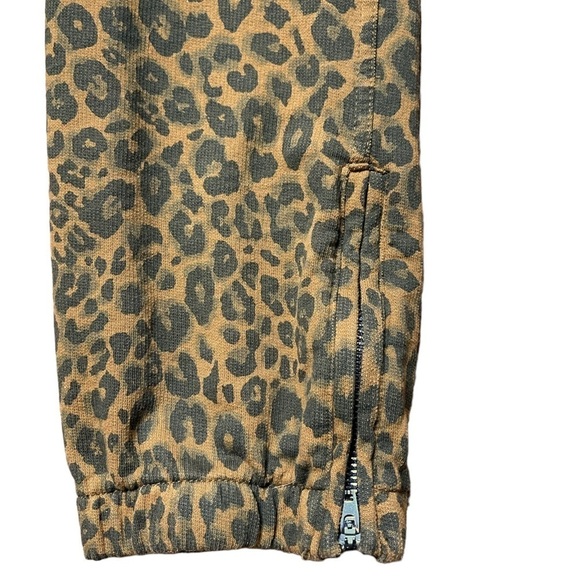Sanctuary Anthropologie Women’s Jogger Pant Brown Leopard Stretch Approx Medium - Picture 4 of 12